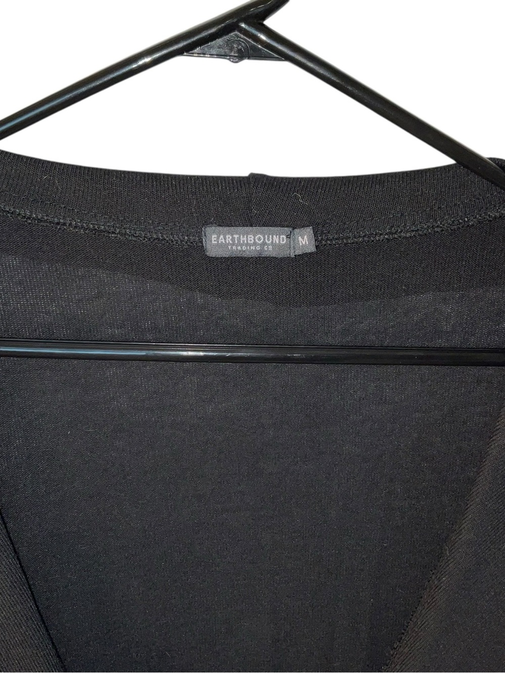 EARTHBOUND Black Open-Front Draped Blazer - Picture 4 of 7